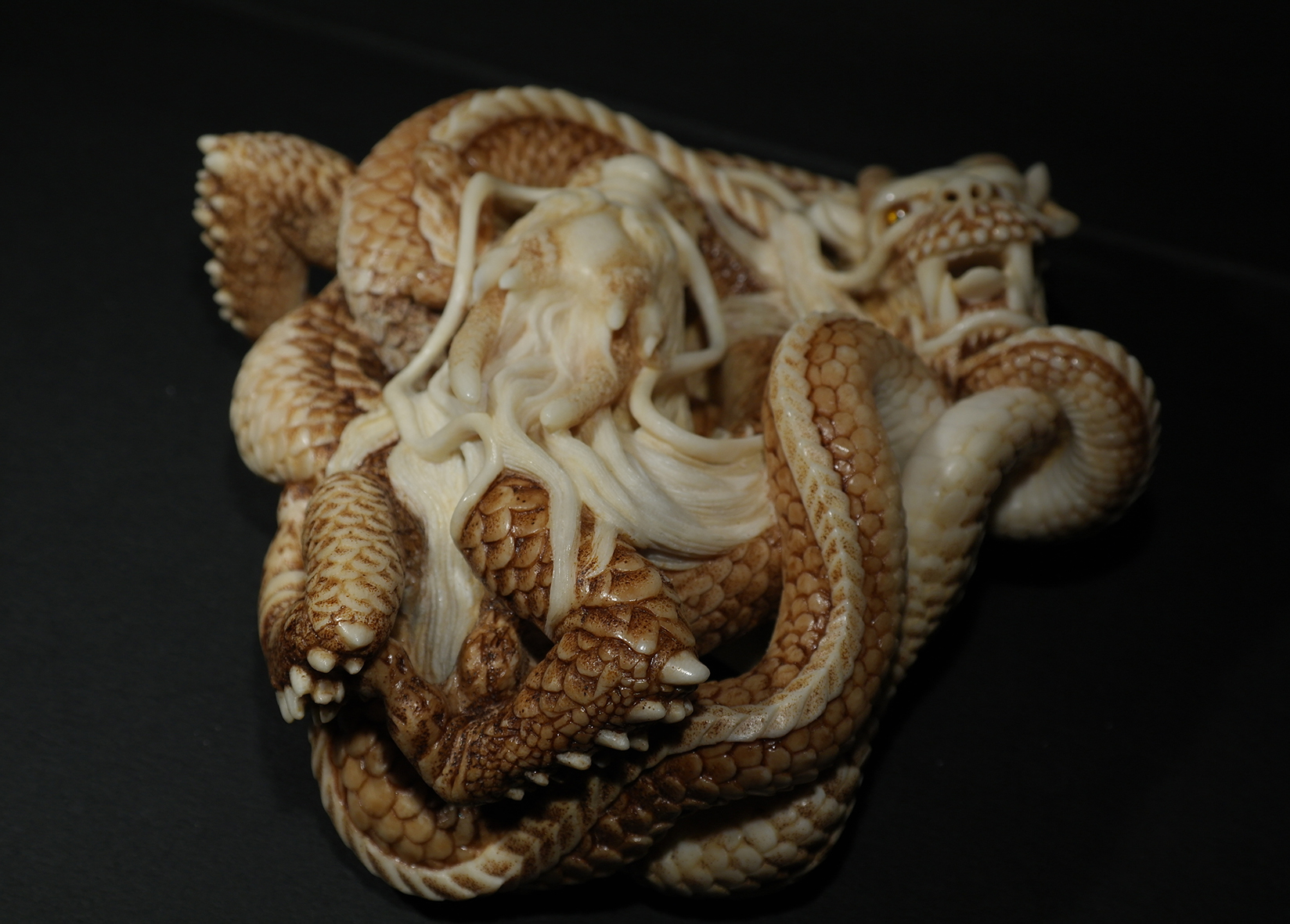 Two intertwined dragons11